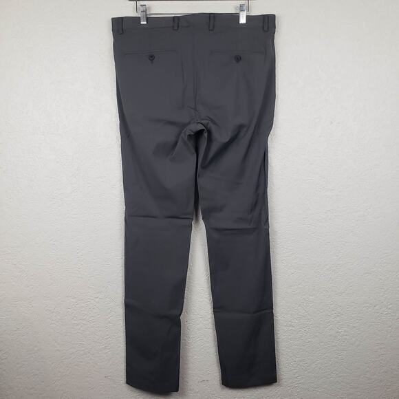 Theory Slim Trouser Pant Light Tapered Leg Charcoal - 34 - Picture 4 of 4